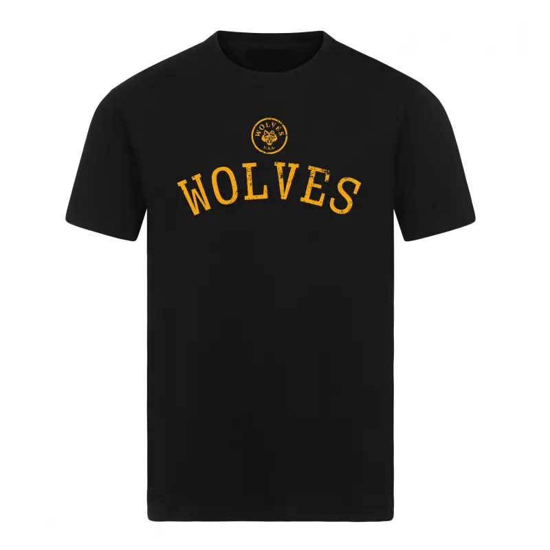 Wolverhampton Wanderers Store | Shop Official LA Wolves Large Logo T-Shirt – Black Wolves Gear